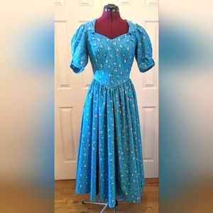 Vintage Laura Ashley Summer Cotton Dress, 12, EUC